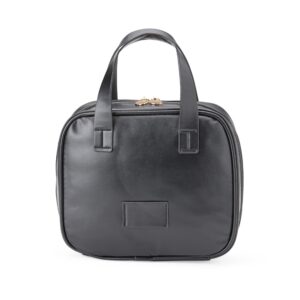 Nécessaire de Couro Sintético 21x21cm Personalizado Preto | Personalizado com Logo | Personizi