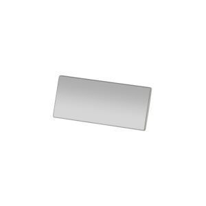 Plaquinha Metálica 2x4cm Personalizado Cinza | Personalizado com Logo | Personizi