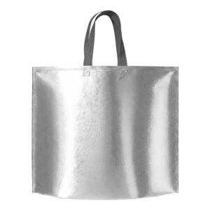 Sacola TNT Metalizado 57x50cm Personalizada prata | Personalizado com Logo | Personizi