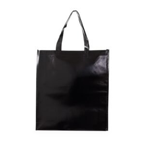 Sacola TNT Metalizado 45x40cm Personalizada Preto | Personalizado com Logo | Personizi
