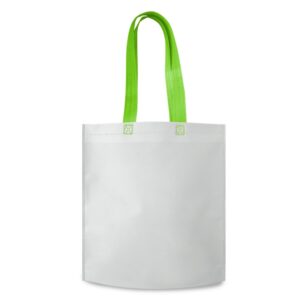 Sacola TNT 51x37cm Personalizada Verde Limão | Personalizado com Logo | Personizi