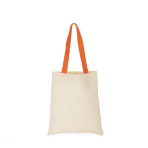 Sacola de Algodão 37x33 Personalizada Laranja | Personalizado com Logo | Personizi