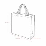 SacolaTNT Laminado 15x40cm Personalizada | Personalizado com Logo | Personizi