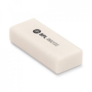 Borracha branca em TPR 6x2cm Personalizado Branco | Personalizado com Logo | Personizi