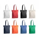 PRAGA. Sacola em algodão reciclado e poliéster reciclado 38x42cm Personalizada | Personalizado com Logo | Personizi