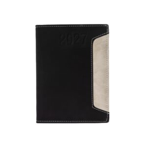 Agenda Diária 2027 20x15cm Personalizada Mod.2 Preto | Personalizado com Logo | Personizi