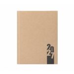 Agenda Diária 2027 Kraft Personalizada | Personalizado com Logo | Personizi