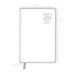 Agenda Diária 2027 21x14cm Personalizada | Personalizado com Logo | Personizi