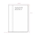 Agenda Diária 2027 20x15cm Personalizada | Personalizado com Logo | Personizi