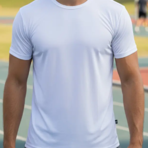 Camiseta Dry Fit Masculina 100% Poliamida Branco | Personalizado com Logo | Personizi