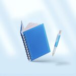Bloco de anotações com caneta 16x15cm Personalizada | Personalizado com Logo | Personizi