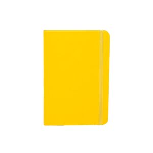 Caderneta Couchê 21x14cm Personalizado Amarelo | Personalizado com Logo | Personizi