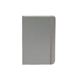 Caderneta Couchê 21x14cm Personalizado prata | Personalizado com Logo | Personizi