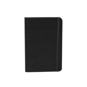 Caderneta Couchê 21x14cm Personalizado Preto | Personalizado com Logo | Personizi