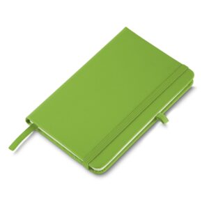 Caderneta Emborrachada com Porta Caneta 14x9cm Personalizada Verde | Personalizado com Logo | Personizi