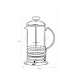 Cafeteira Prensa Francesa Personalizado | Personalizado com Logo | Personizi
