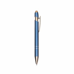 Caneta Metal Touch 14x2cm Personalizada Azul | Personalizado com Logo | Personizi