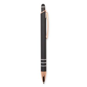 Caneta Metal Touch 14x1cm Personalizada Preto | Personalizado com Logo | Personizi