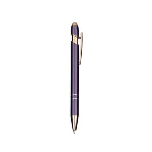 Caneta Metal Touch 14x2cm Personalizada Roxo | Personalizado com Logo | Personizi