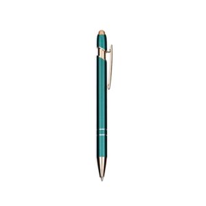 Caneta Metal Touch 14x2cm Personalizada Verde Escuro | Personalizado com Logo | Personizi