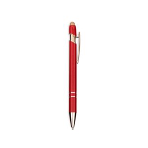Caneta Metal Touch 14x2cm Personalizada Vermelho | Personalizado com Logo | Personizi