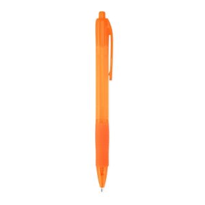 Caneta Plástica 1x5cm Personalizada Laranja | Personalizado com Logo | Personizi