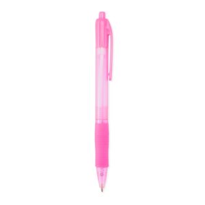 Caneta Plástica 1x5cm Personalizada Rosa | Personalizado com Logo | Personizi