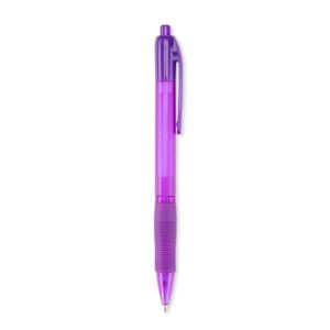 Caneta Plástica 1x5cm Personalizada Roxo | Personalizado com Logo | Personizi