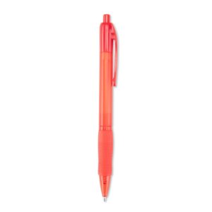 Caneta Plástica 1x5cm Personalizada Vermelho | Personalizado com Logo | Personizi