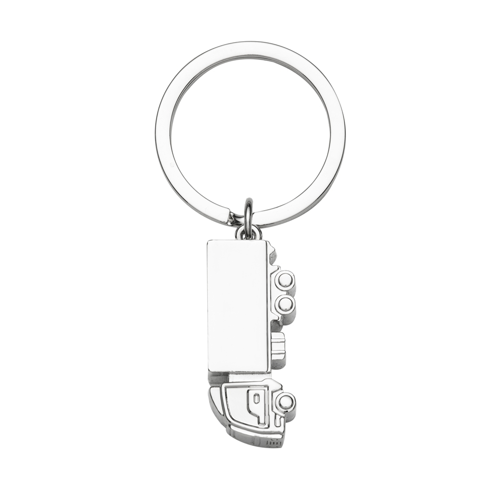 Chaveiro Metal Caminhão Personalizado prata | Personalizado com Logo | Personizi