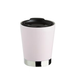 Copo Inox Parede Dupla 300ml Personalizado Rosa Claro | Personalizado com Logo | Personizi