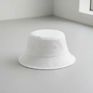 Chapéu Bucket Feminino Masculino Boné Praia Proteção Solar Branco | Personalizado com Logo | Personizi