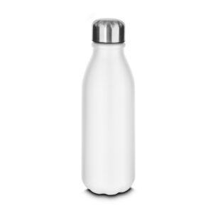 Garrafa Alumínio Personalizada 550ml Branco | Personalizado com Logo | Personizi