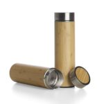 Garrafa Bambu Térmica com Infusor 500ml Personalizada | Personalizado com Logo | Personizi