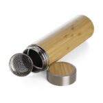 Garrafa Bambu Térmica com Infusor 500ml Personalizada | Personalizado com Logo | Personizi