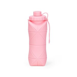 Garrafa Dobrável Silicone Personalizada Rosa | Personalizado com Logo | Personizi