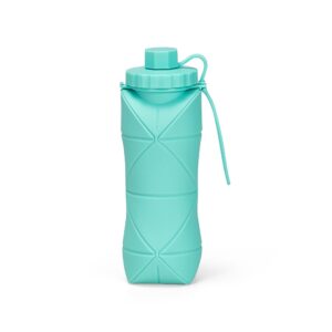 Garrafa Dobrável Silicone Personalizada Verde Claro | Personalizado com Logo | Personizi