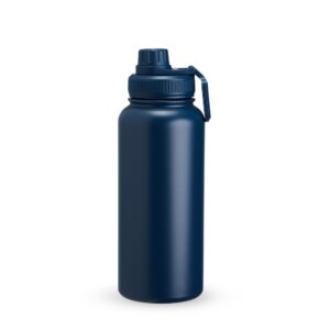 Garrafa Térmica 1Litro Inox Personalizada Mod.3 Azul | Personalizado com Logo | Personizi