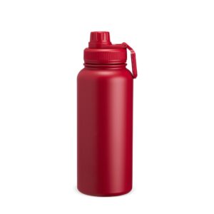 Garrafa Térmica 1Litro Inox Personalizada Mod.3 Vermelho | Personalizado com Logo | Personizi