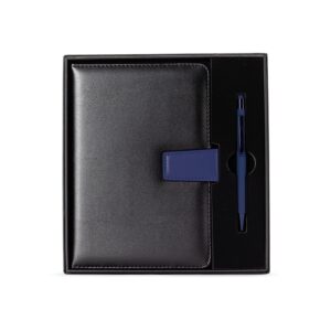 Kit Executivo 2 Peças 23x21cm Personalizado Azul | Personalizado com Logo | Personizi