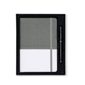 Kit Executivo 2 Peças 24x19cm Personalizado Branco | Personalizado com Logo | Personizi