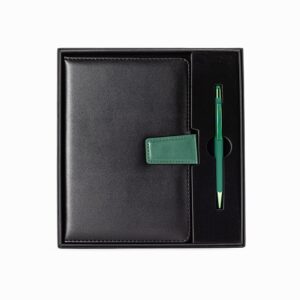 Kit Executivo 2 Peças 23x21cm Personalizado Verde | Personalizado com Logo | Personizi