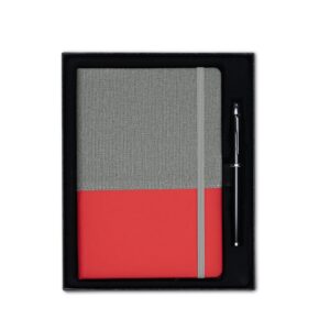 Kit Executivo 2 Peças 24x19cm Personalizado Vermelho | Personalizado com Logo | Personizi