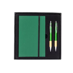Kit Executivo 3 Peças 21x21cm Personalizado Verde | Personalizado com Logo | Personizi