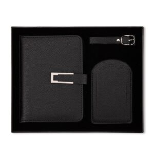 Kit Viagem 2 Peças 19x23cm Personalizado Preto | Personalizado com Logo | Personizi