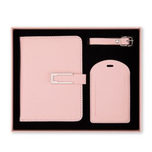 Kit Viagem 2 Peças 19x23cm Personalizado Rosa | Personalizado com Logo | Personizi