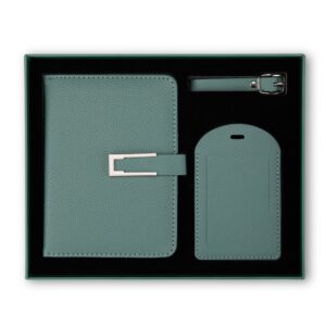 Kit Viagem 2 Peças 19x23cm Personalizado Verde | Personalizado com Logo | Personizi
