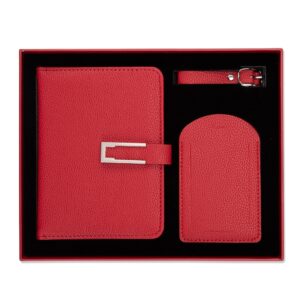 Kit Viagem 2 Peças 19x23cm Personalizado Vermelho | Personalizado com Logo | Personizi