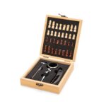 Kit Vinho Xadrez 4 Peças 17x15cm Personalizado | Personalizado com Logo | Personizi