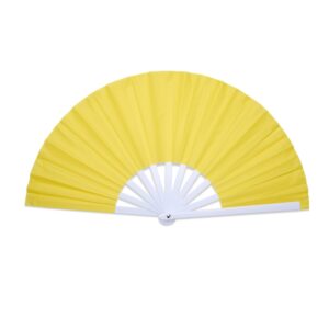 Leque de Plástico 54x4cm Personalizado Amarelo | Personalizado com Logo | Personizi